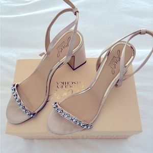 Jewel Badgley Mischka Alyna Bejeweled Block Heel